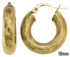 [EAR1191] PREORDER - 9Y WIDE TWIST WIRE X 10MM HOOP