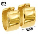 [EAR1195] 9Y 11MM WIDE PLAIN HUGGIE