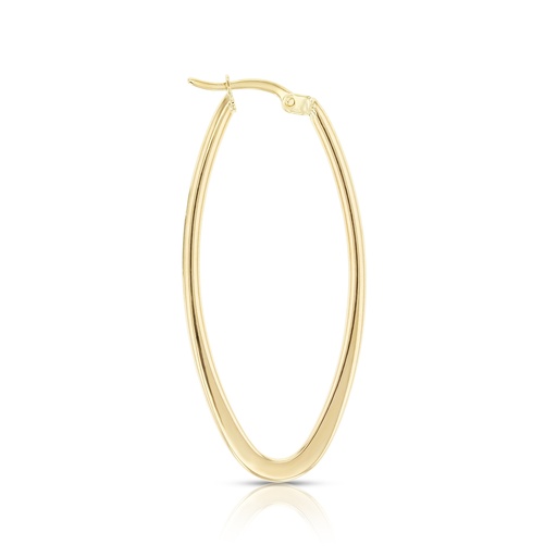 [EAR846] ## 9Y ROUND TO FLAT 40MM OVAL HOOP