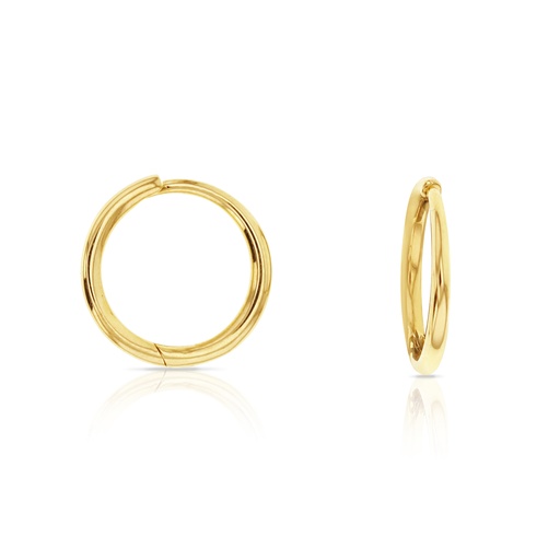 [EAR719] 9Y MEDIUM PLAIN WIRE HUGGIE