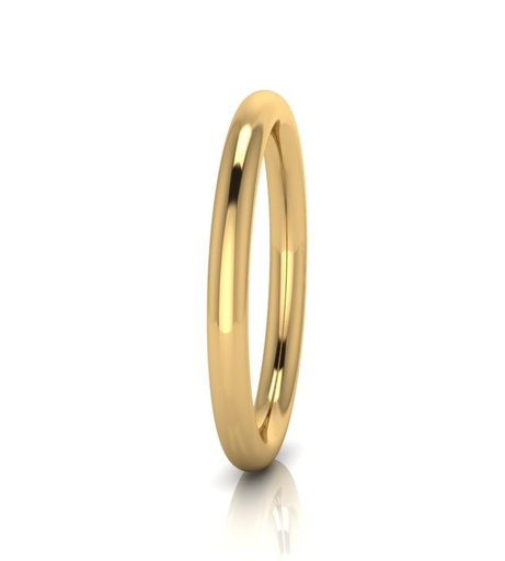 SOLID GOLF 7.5MM BANGLE