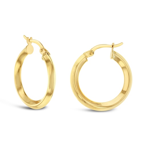 [EAR923] ### 9Y KNIFE EDGE 15MM HOOP