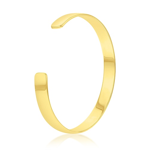 SOLID FLAT 8MM CUFF BANGLE