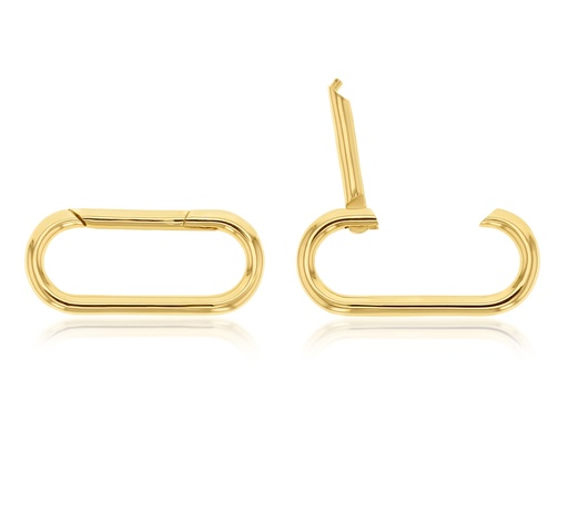 [ENH23-SS] SS 19MM PLAIN OVAL ENHANCER CLIP ***MOQ x5