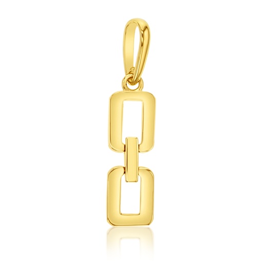 [PD146] ### 9Y FLAT CHAIN LINK PENDANT