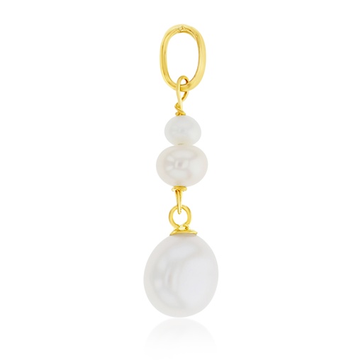 [PD148] 9Y MULTI SIZED PEARL DROP PENDANT
