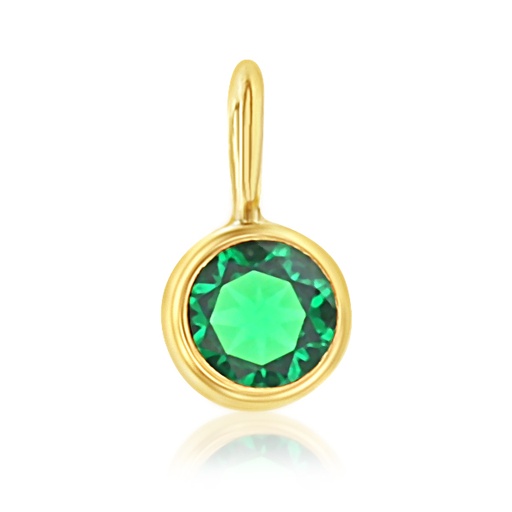 [CPJ17-9Y] ## 9Y GREEN CZ BEZEL CHARM