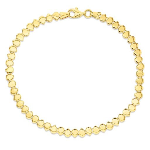 [BB225] 9Y INTERWOVEN ALTERNATING TEARDROP BRACLET