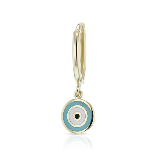 [EAR888] 9Y 8.5MM HUGGIES - EVIL EYE DR