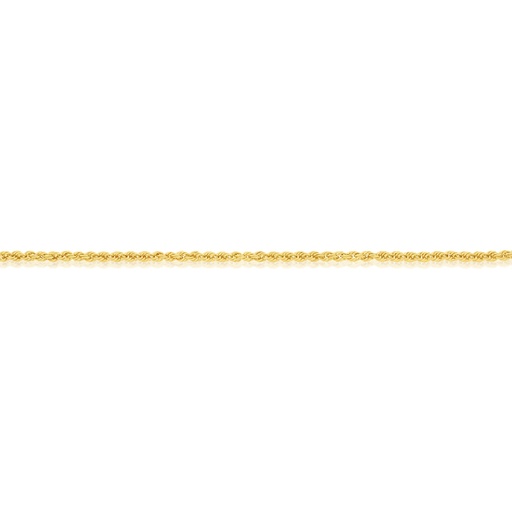 SOLID TRADITIONAL ROPE HAMMERED LINKS 2.2MM WIDE