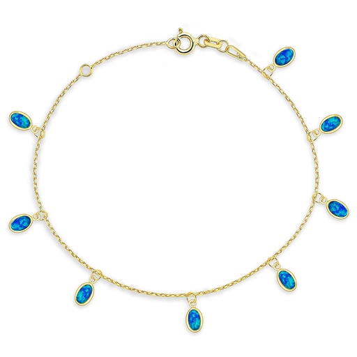 [BB237] 9Y SYNTHETIC OPAL DROPLET BRACELET
