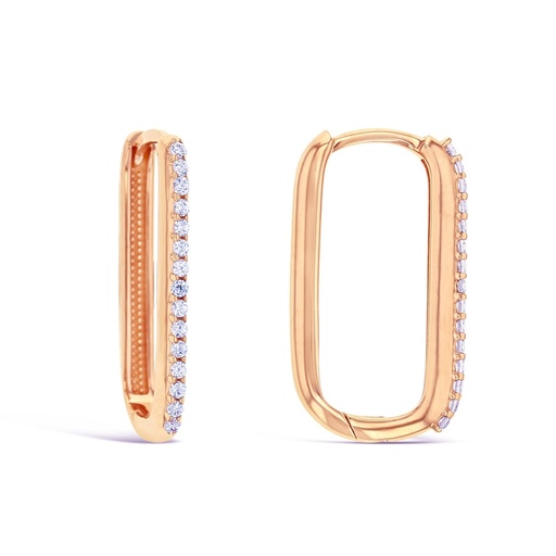[EAR911] ## 9R CZ LARGE PAPERCLIP HUGGIE