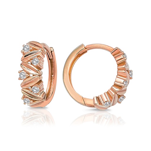 [EAR1325] 9P FANCY C.Z. SET 10MM HUGGIES