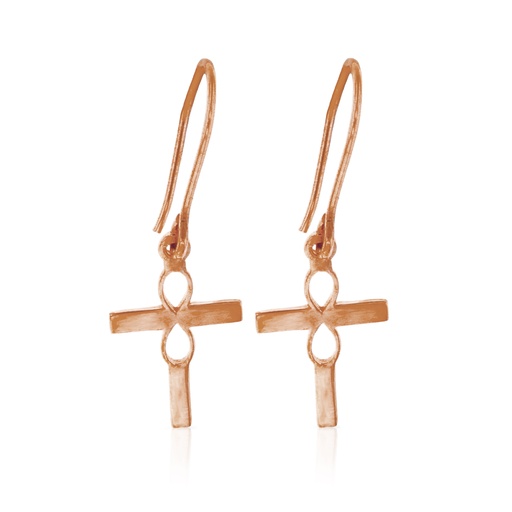 [EAR282-9P] 9P INFINITY/CROSS EARRING