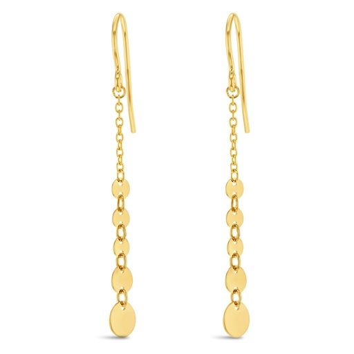 [EAR979] ## 9Y GRADUATED DISC DROP EARRING