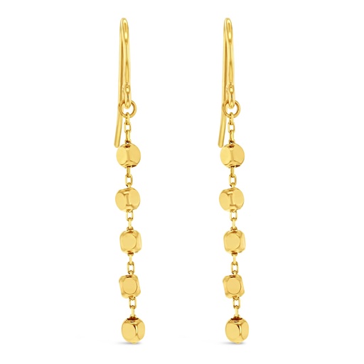 [EAR981] ## 9Y DIAMOND CUT BALL DROP EARRING
