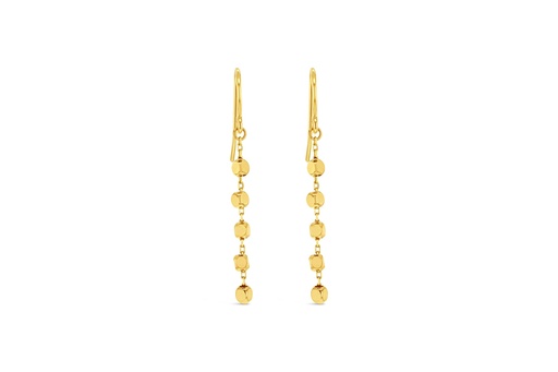 [EAR981] 9Y DIAMOND CUT BALL DROP EARRING