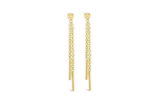 [EAR977] ## 9Y CABLE LINK DOUBLE BAR DROP STUD