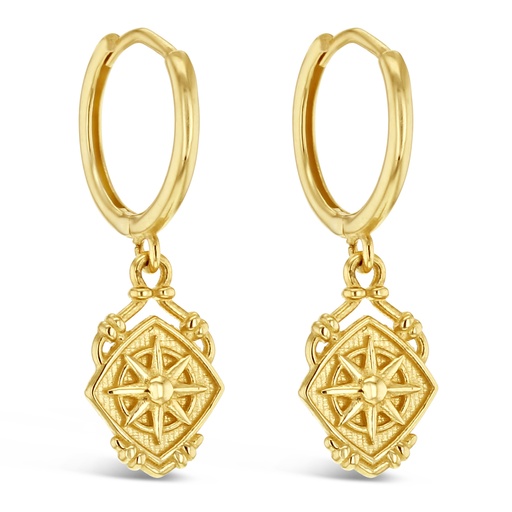 [EAR987] ## 9Y COMPASS ON FANCY DISC HUGGIE