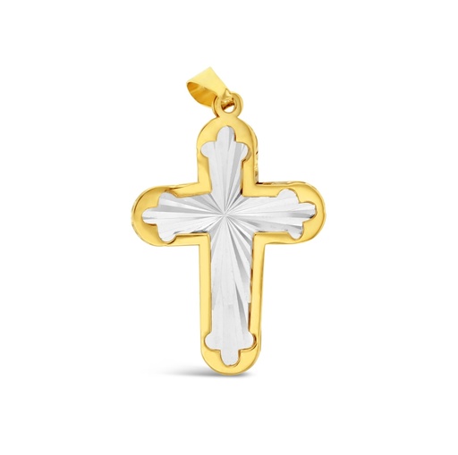 [RCP55] 9YW FANCY CROSS PENDANT