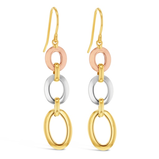 [EAR984] ## 9YWR OVAL DROP EARRING