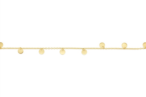 [BB141] 9Y SMALL HANGING DISC BRACELET