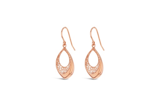 [EAR1001] 9R FILIGREE OPEN TEARDROP DROP