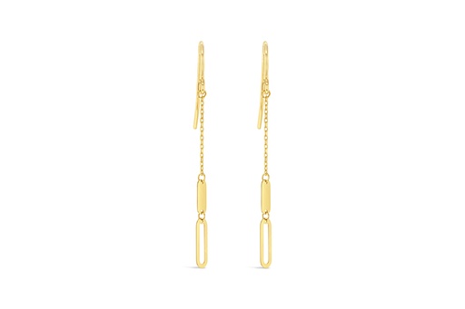 [EAR980] ## 9Y OPEN LINK DISC DROP EARRING