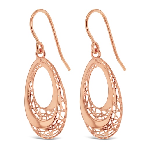[EAR999] ## 9R FILIGREE OPEN OVAL DROP