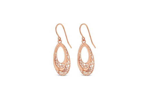 [EAR999] 9R FILIGREE OPEN OVAL DROP