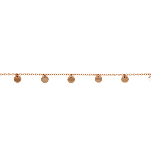 [BB143] ### 9R SMALL HANGING DISC BRACELET
