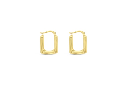 [EAR995] 9Y THICK SQUARE HOOP