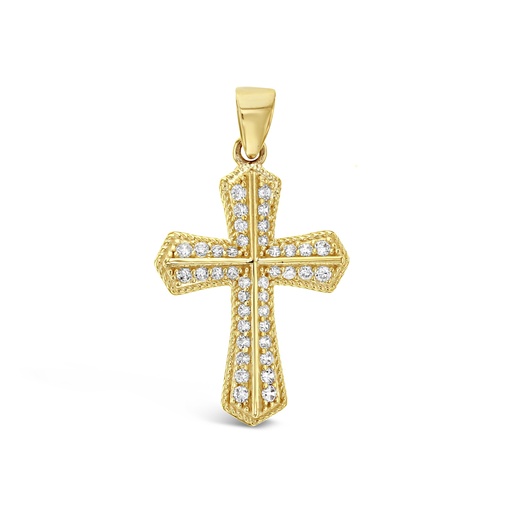 [STRCP62] 9Y CZ FANCY CROSS PENDANT