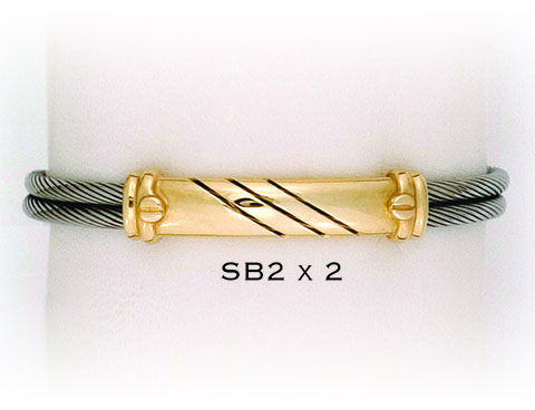 [SB2X3] STAINLESS STEEL DOUBLE ROW & BAR 2 X 3 CUT